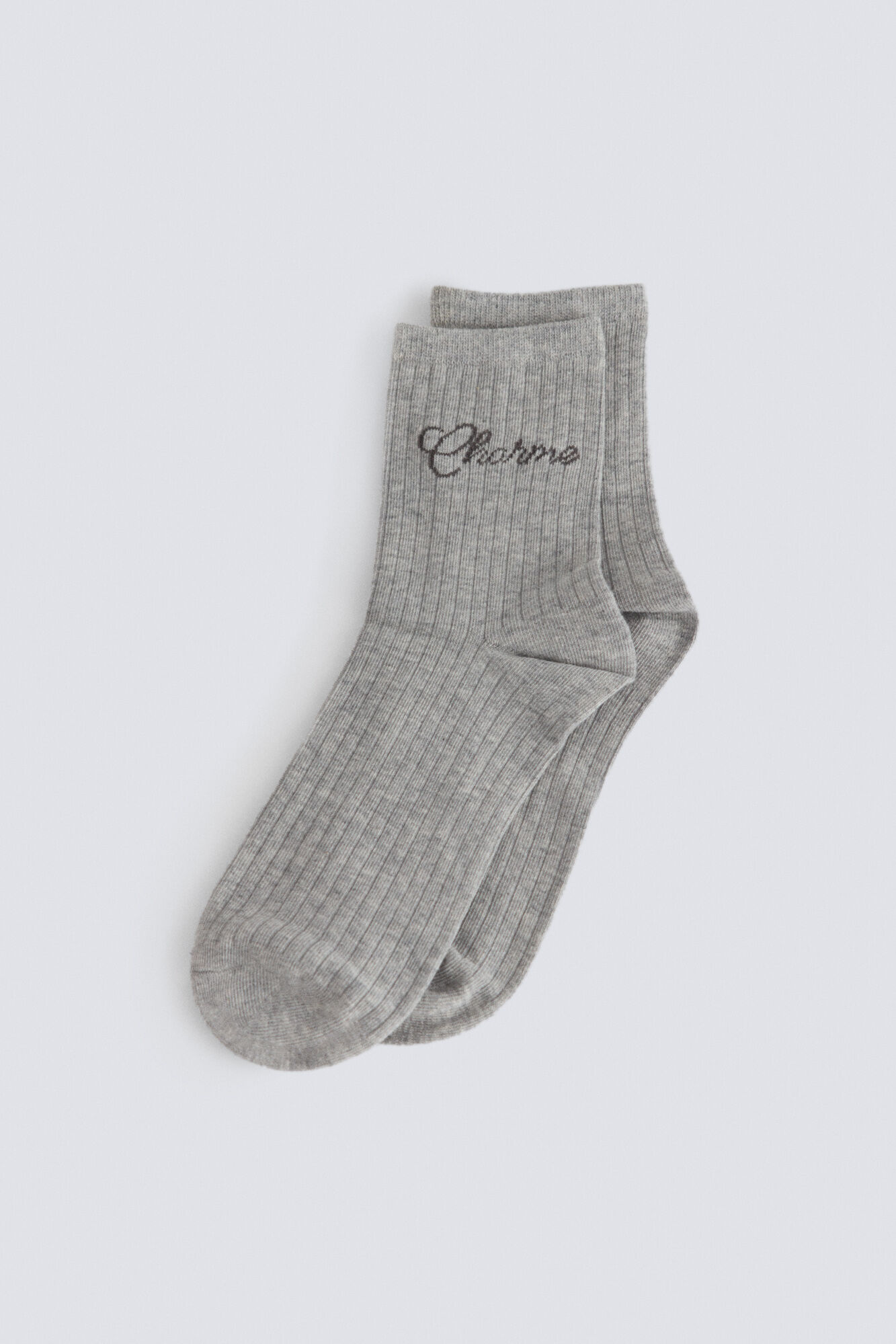 Springfield Calcetines de canal&eacute; con mensaje