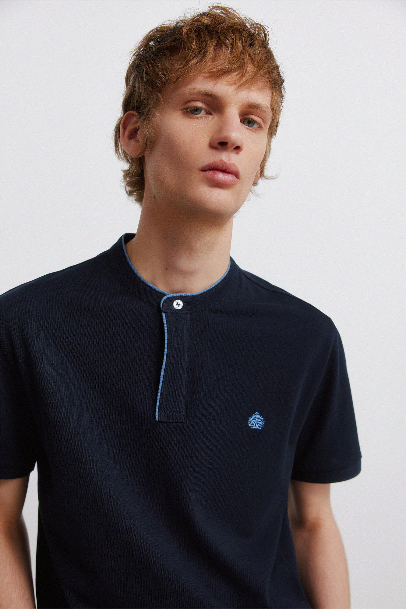 Springfield Polo de piqu&eacute; cuello mao slim fit