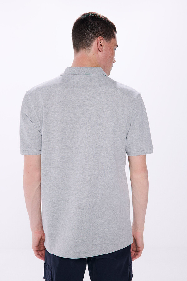 Springfield Polo piqué basico regular fit gris