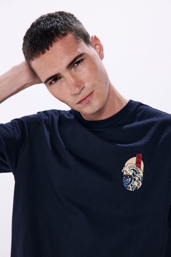 Springfield Playera ramen azul