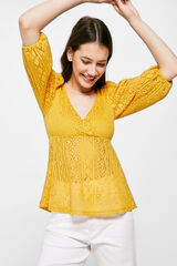 Springfield Playera Crochet estampado