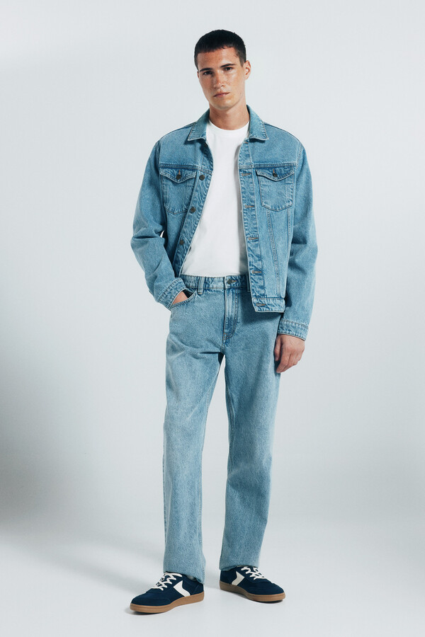 Springfield Playera básica de manga larga con acabado suave. marfil