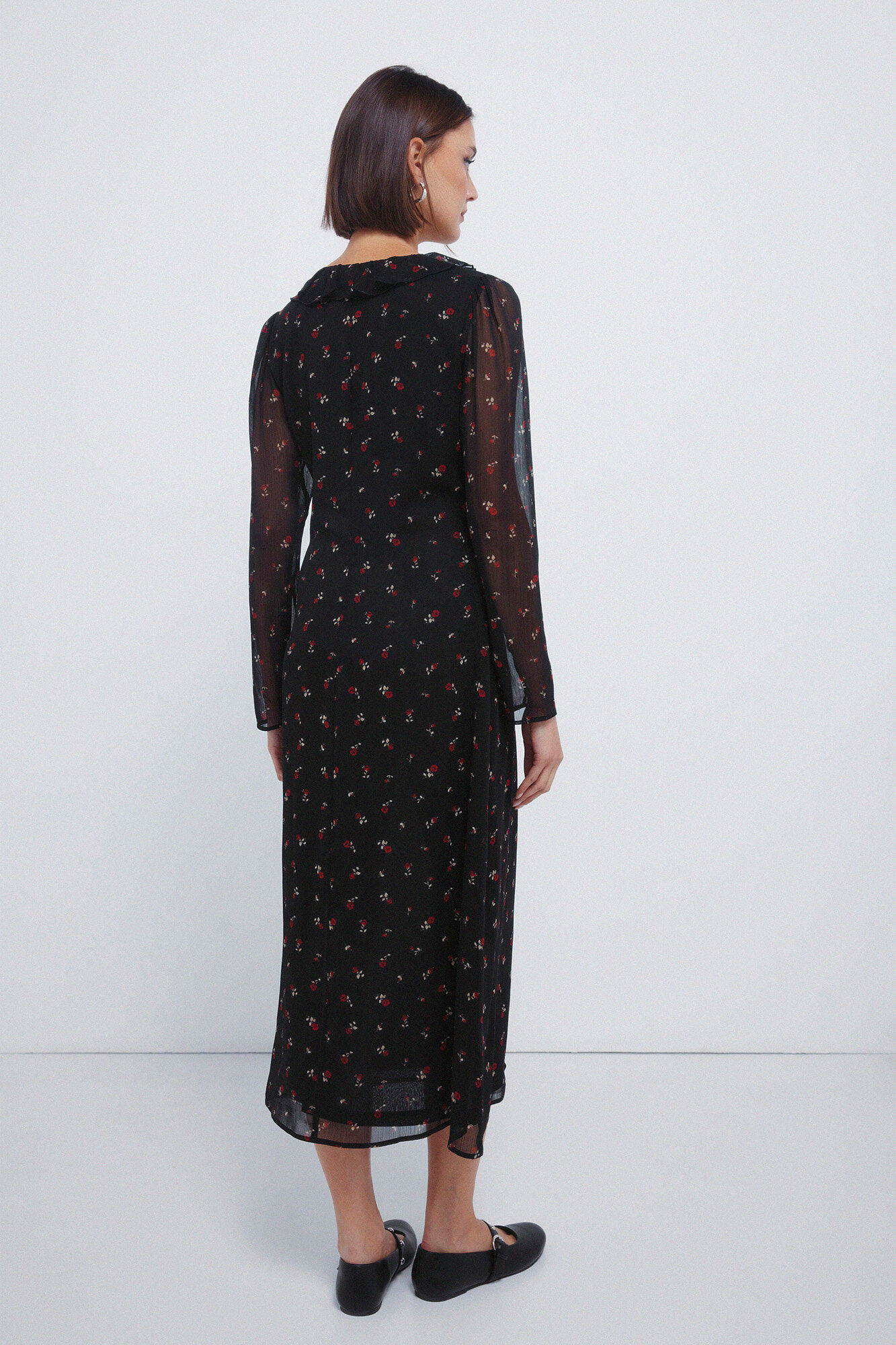 Springfield Vestido midi con escote p&uacute;rpura