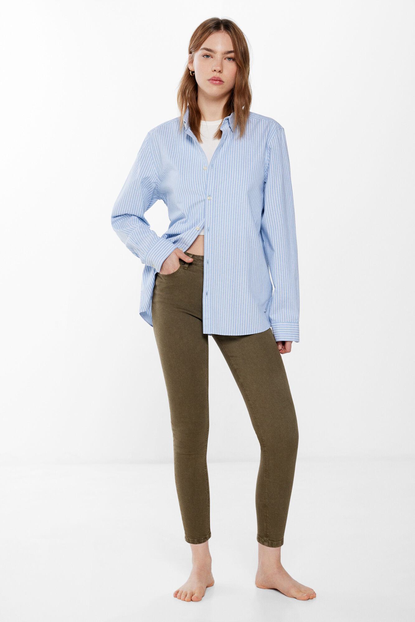Jean slim kaki clearance