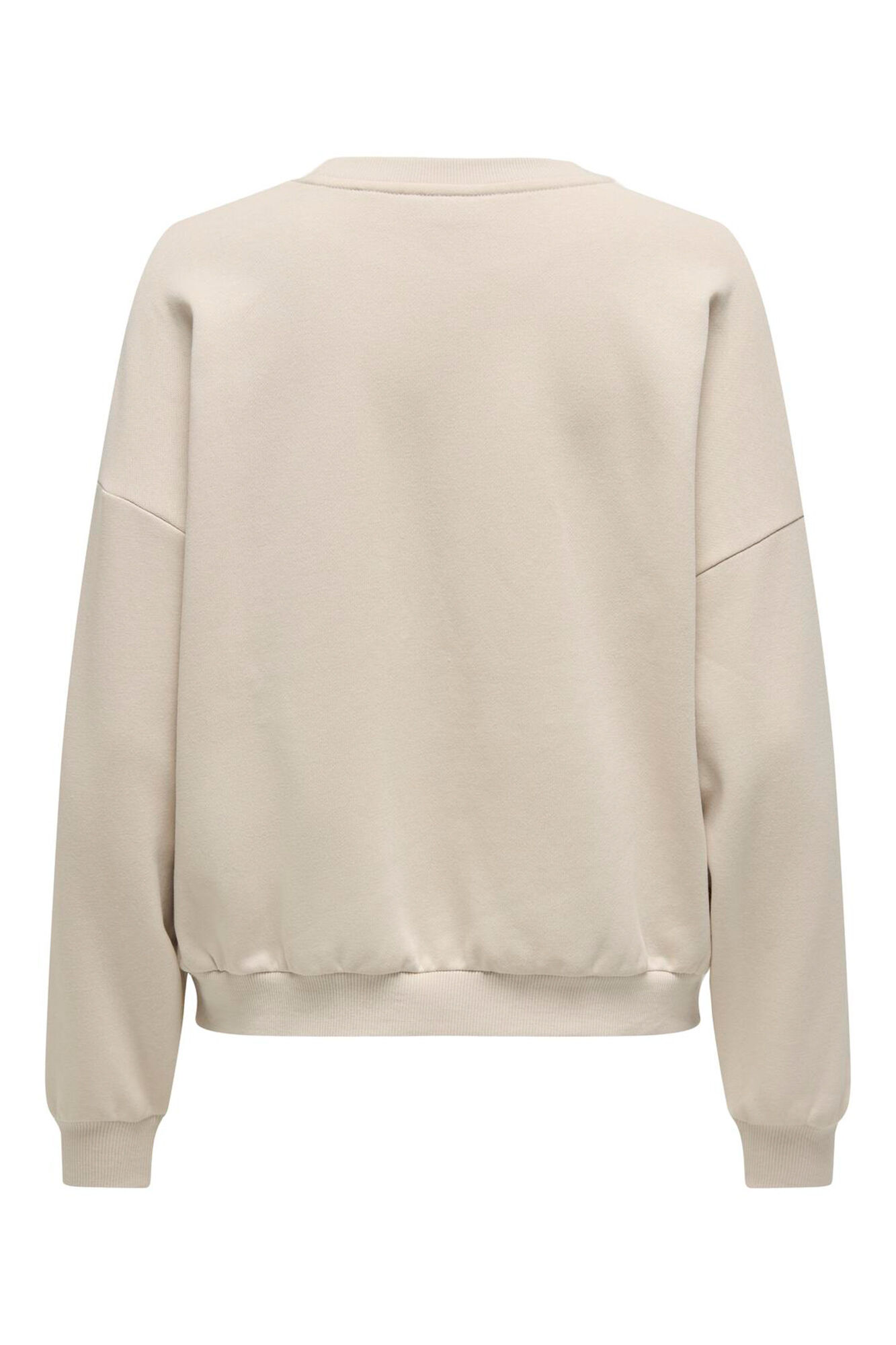 Only Sudadera de manga larga y cuello redondo gris