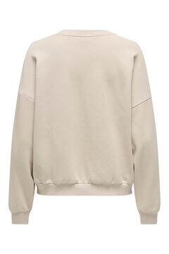 Springfield Sudadera de manga larga y cuello redondo gris