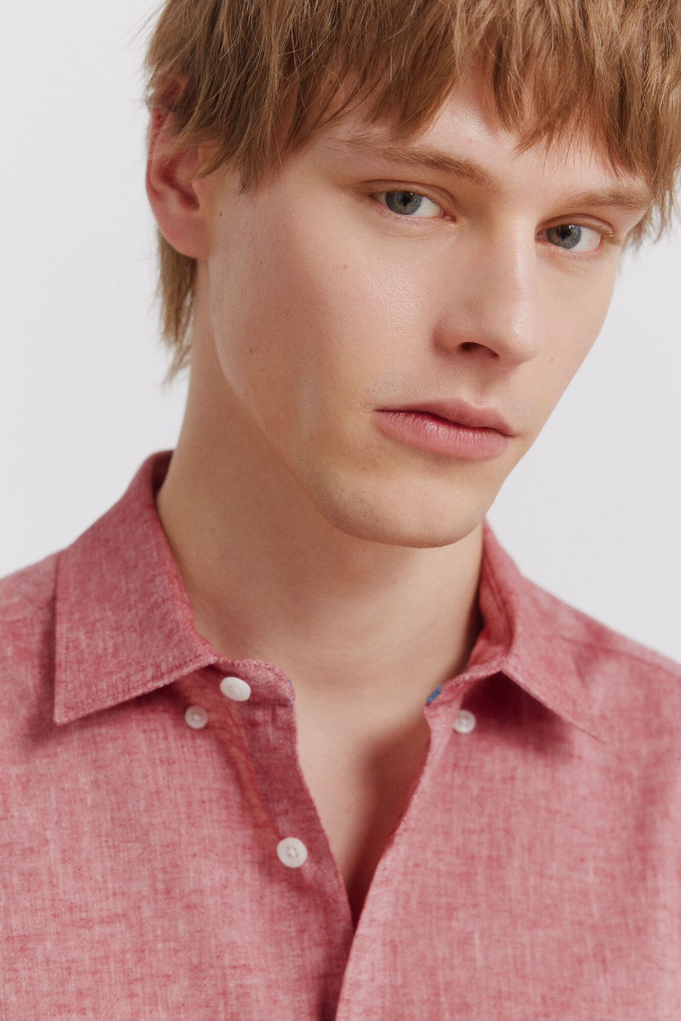 Springfield Camisa de lino rojo