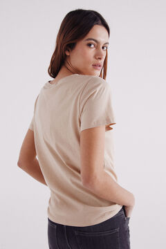 Springfield Playera gráfica beige