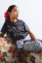 Springfield Kids Playera de manga corta rocker para ni&ntilde;a gris