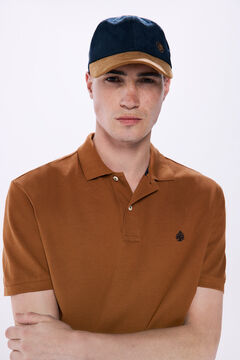 Springfield Polo piqué basico regular fit café