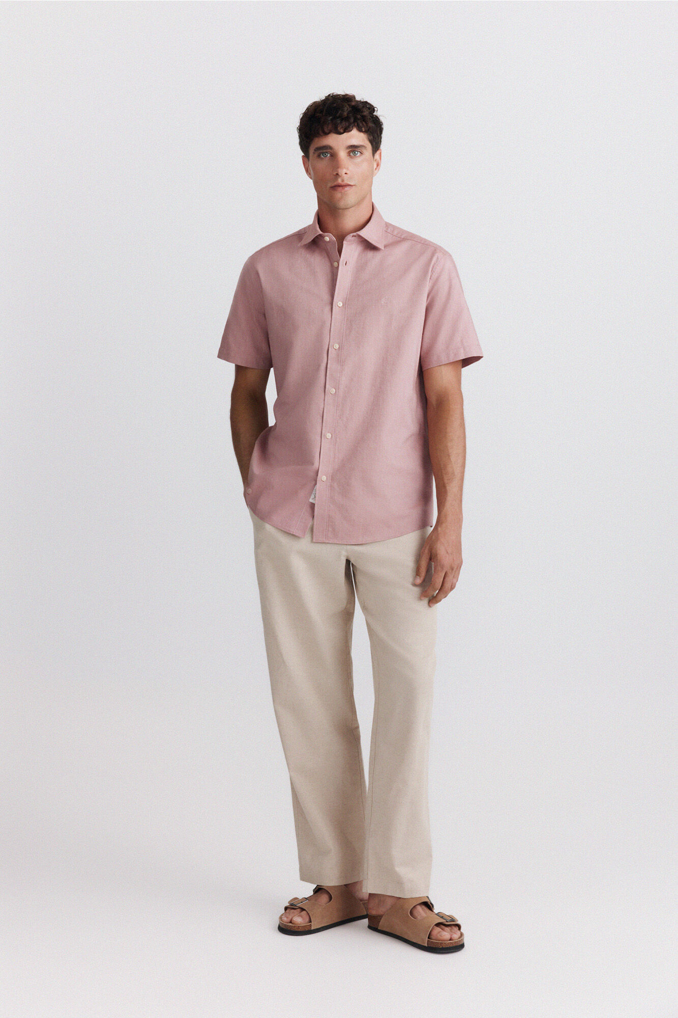 Springfield Camisa oxford de manga corta