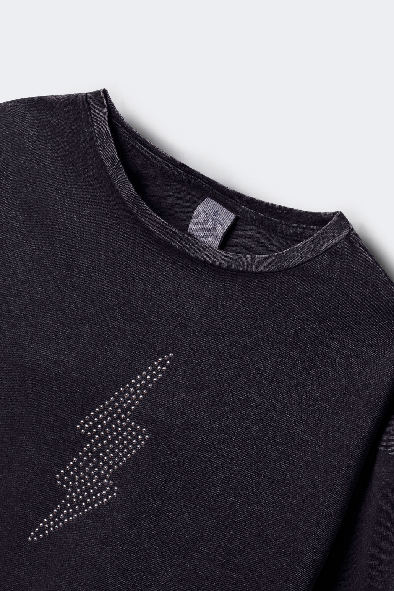 Springfield Kids Playera manga larga rayo diamantes ni&ntilde;a gris