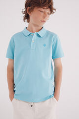 Springfield Polo basico niño azul tinta