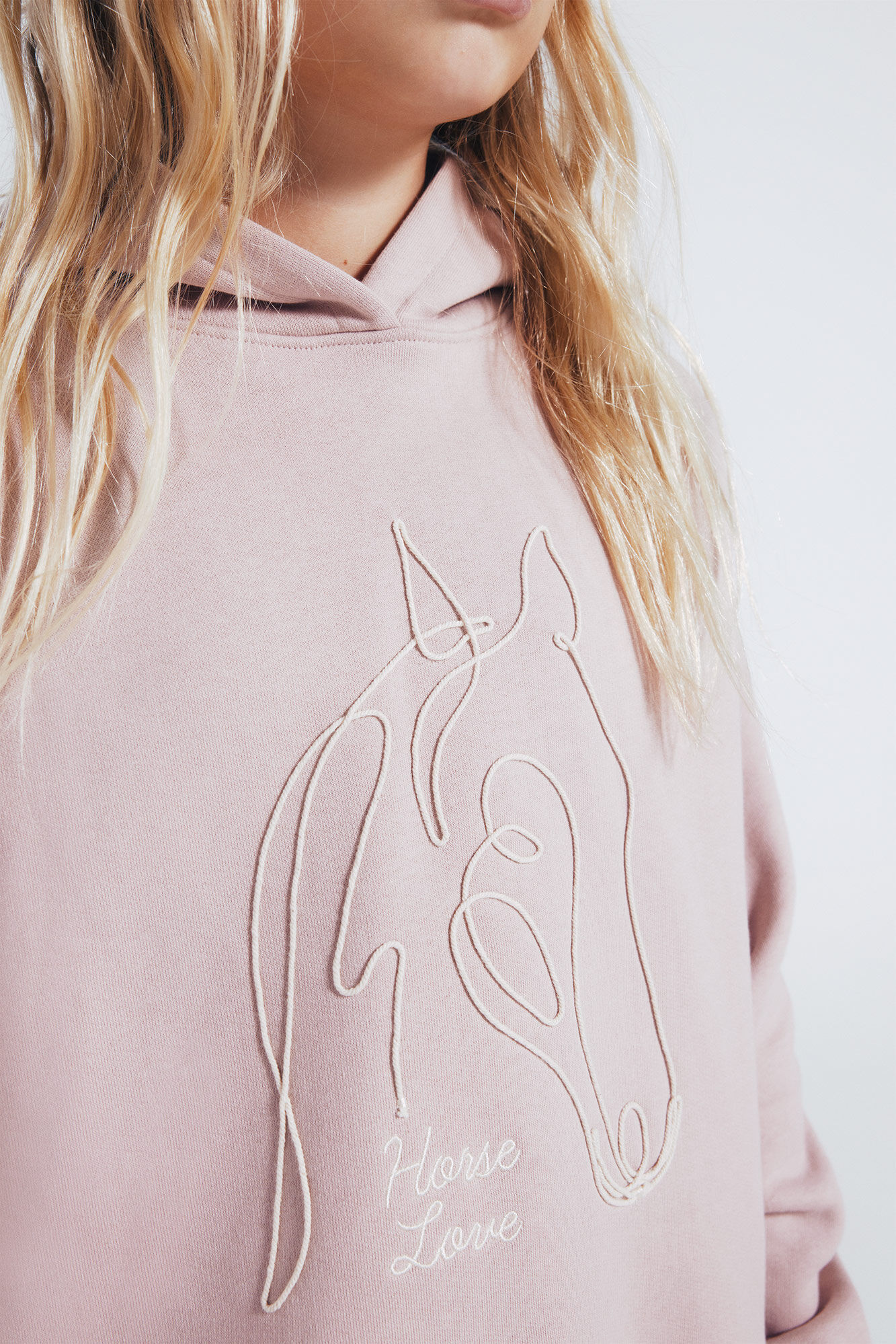 Springfield Kids Sudadera cord&oacute;n de caballo ni&ntilde;a rosa