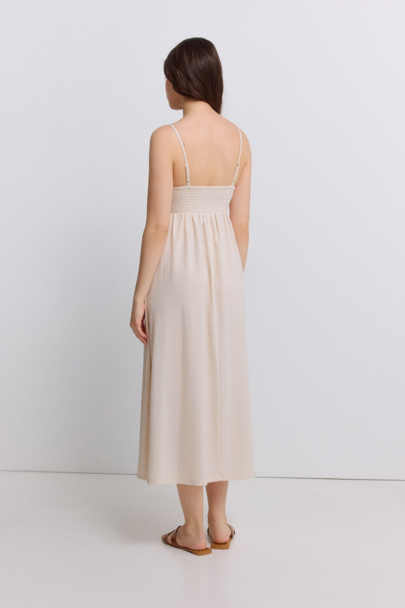 Springfield Vestido midi de tirantes de crochet