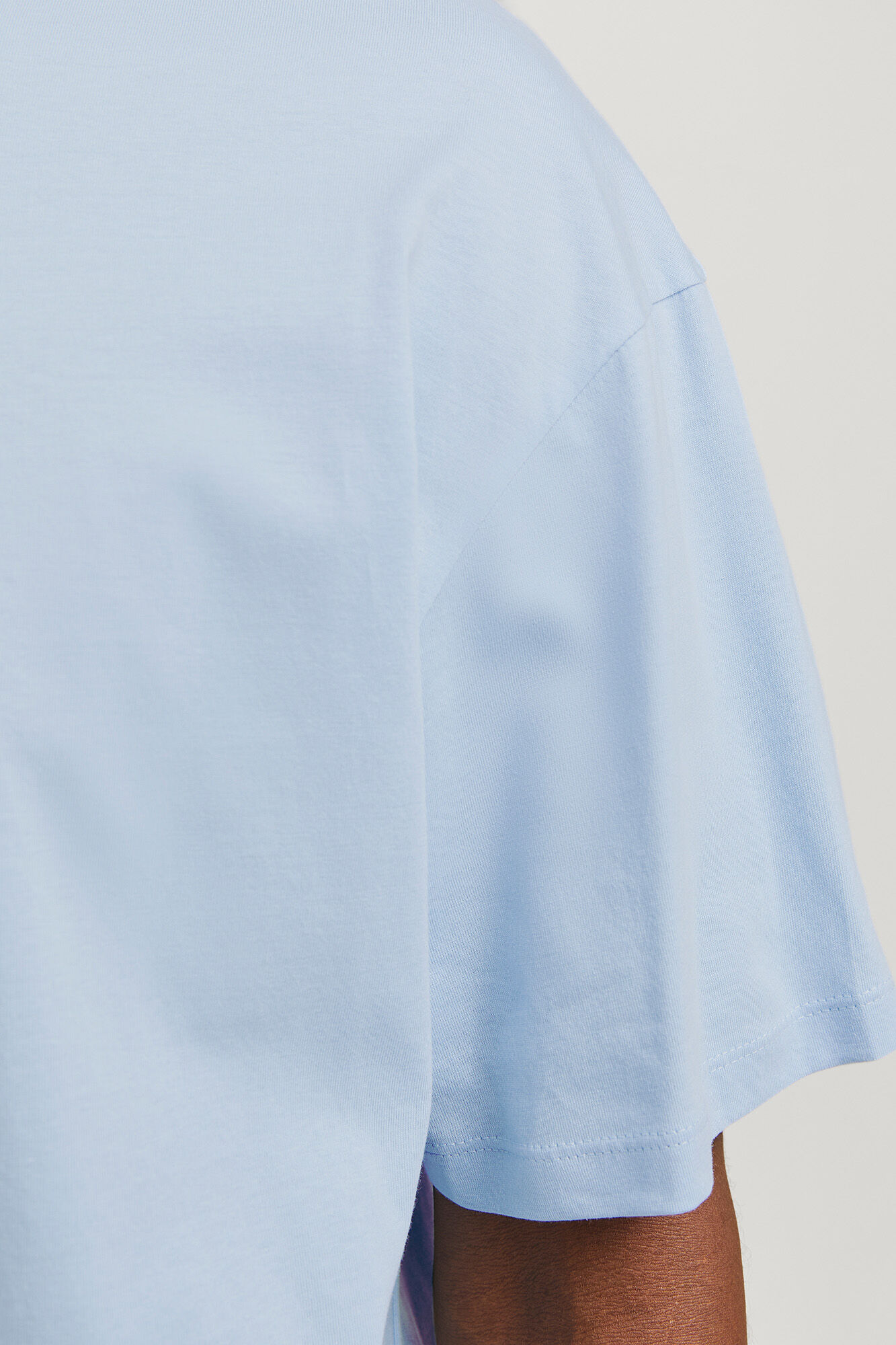 Jack & Jones Playera oversize algod&oacute;n azul tinta