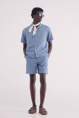 Springfield Bermudas denim tipo beach holgada azul