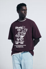 Springfield Camiseta skate or cry púrpura