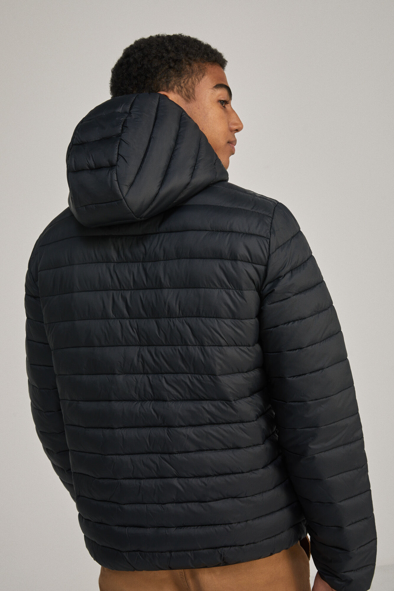 Springfield Chamarra acolchada capucha negro