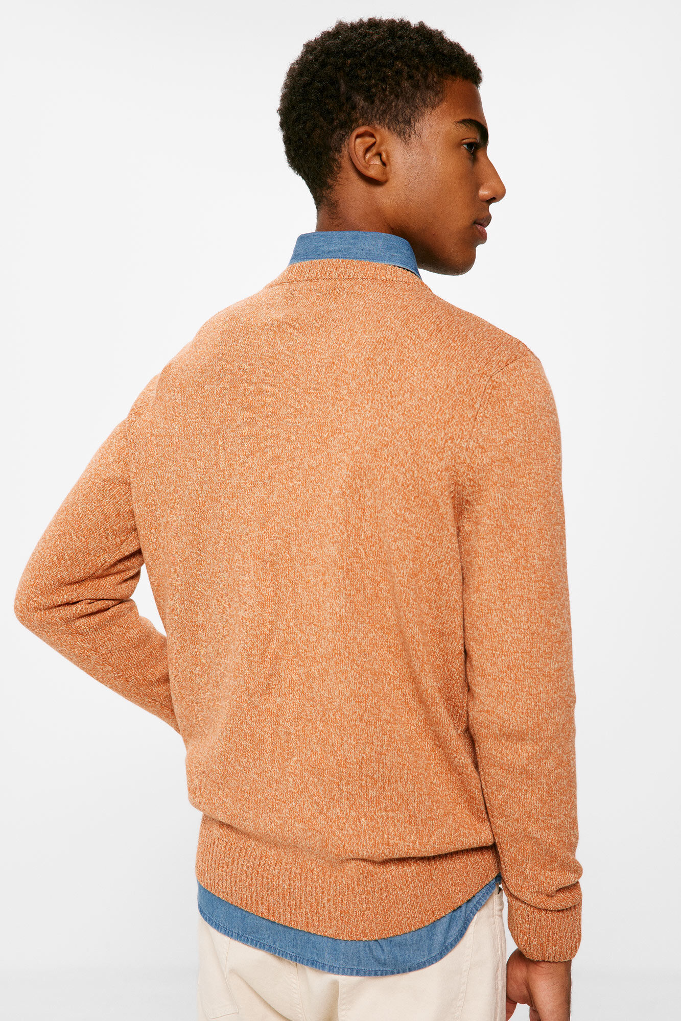 Springfield Su&eacute;ter rayas fantas&iacute;a naranja