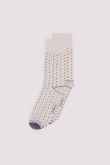 Springfield Calcetín jacquard lunares blanco
