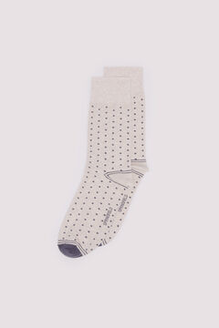Springfield Calcetín jacquard lunares blanco