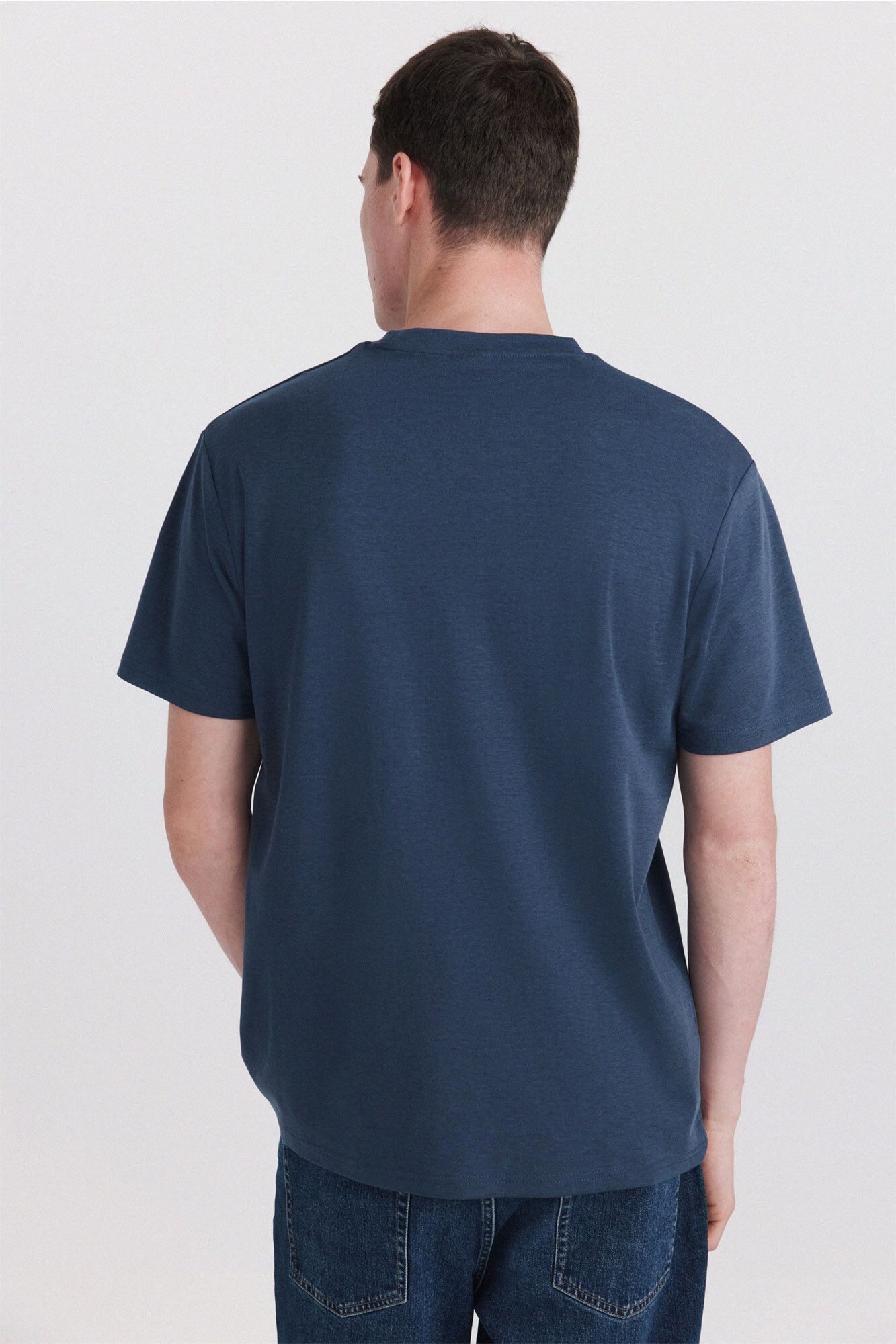 Springfield Playera de aspecto t&eacute;cnico azul mezcla