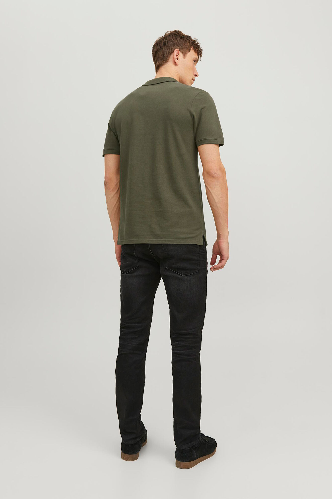 Jack & Jones Polo slim fit liso verde