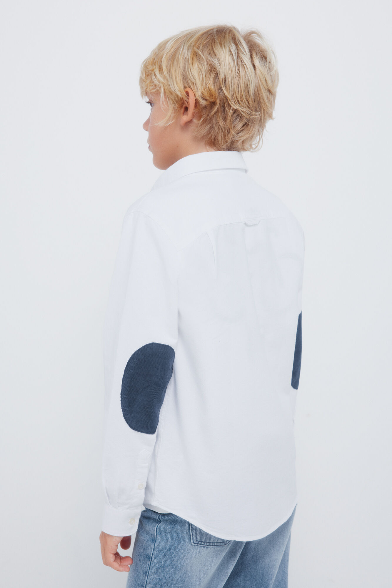 Springfield Kids Camisa de ni&ntilde;o con coderas natural