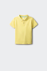 Springfield Polo basico niño amarillo