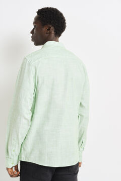 Springfield Camisa estructura bicolor kaki
