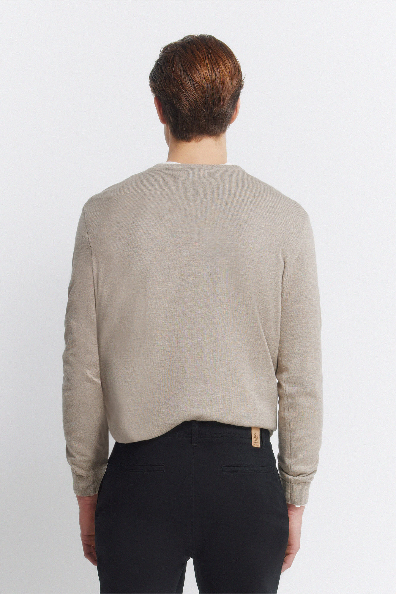 Springfield Su&eacute;ter b&aacute;sico con logo Springfield caf&eacute;