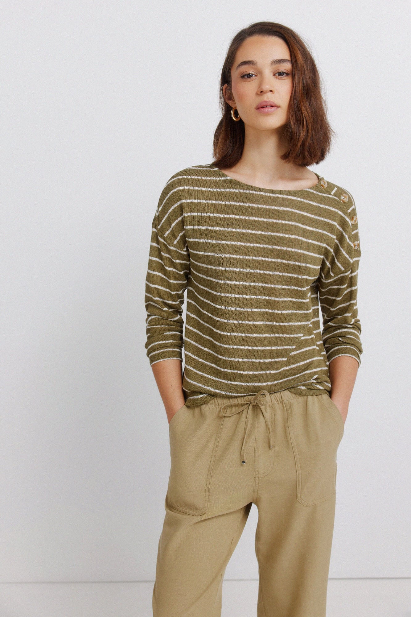 Springfield Pantalones jogger kaki