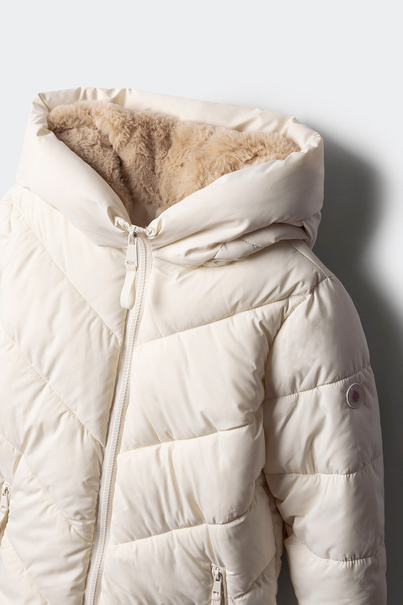 Springfield Kids Abrigo de plumas largo para ni&ntilde;a caf&eacute;