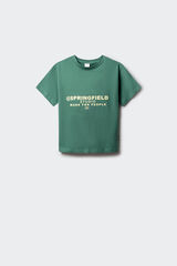 Springfield Kids Playera manga corta boxy para ni&ntilde;o verde