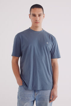 Springfield Playera básica cuello redondo azul