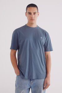 Springfield Playera básica cuello redondo azul