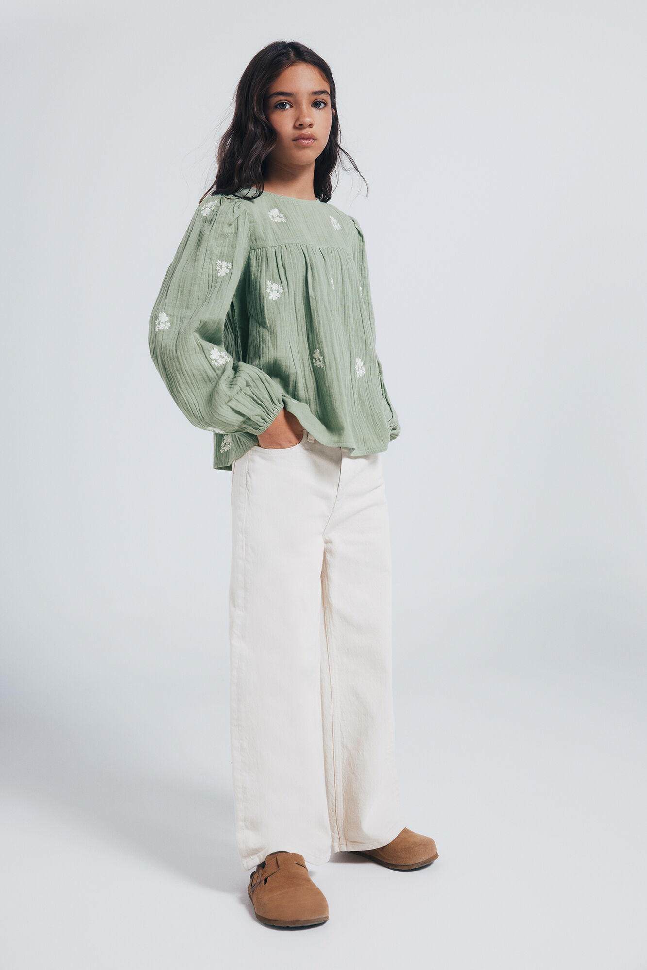 Springfield Kids Blusa manga larga ni&ntilde;a verde