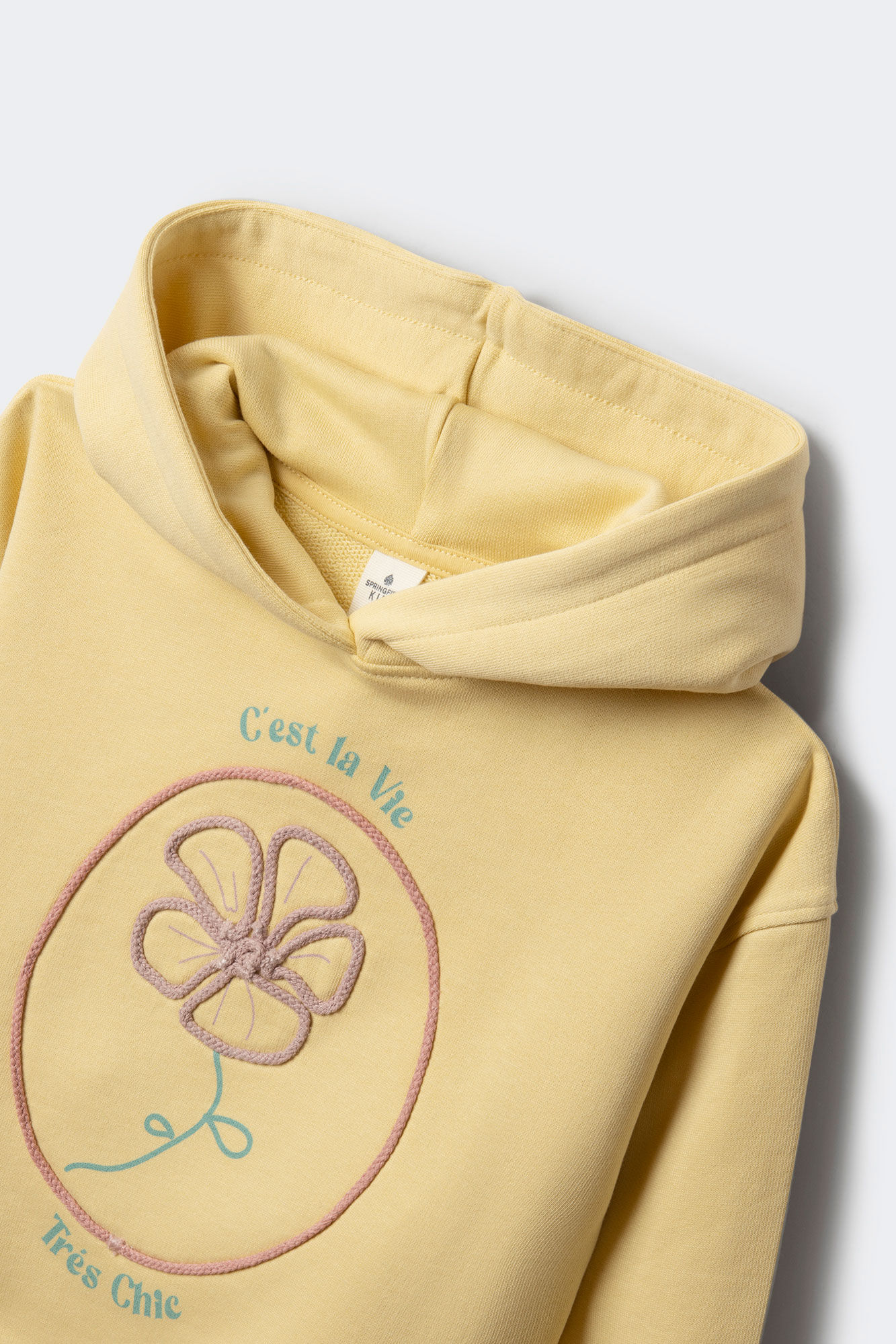 Springfield Kids Sudadera flor cord&oacute;n ni&ntilde;a amarillo