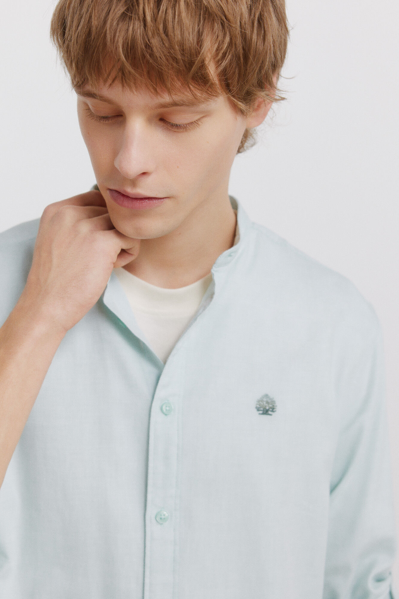 Springfield Camisa estructurada verde