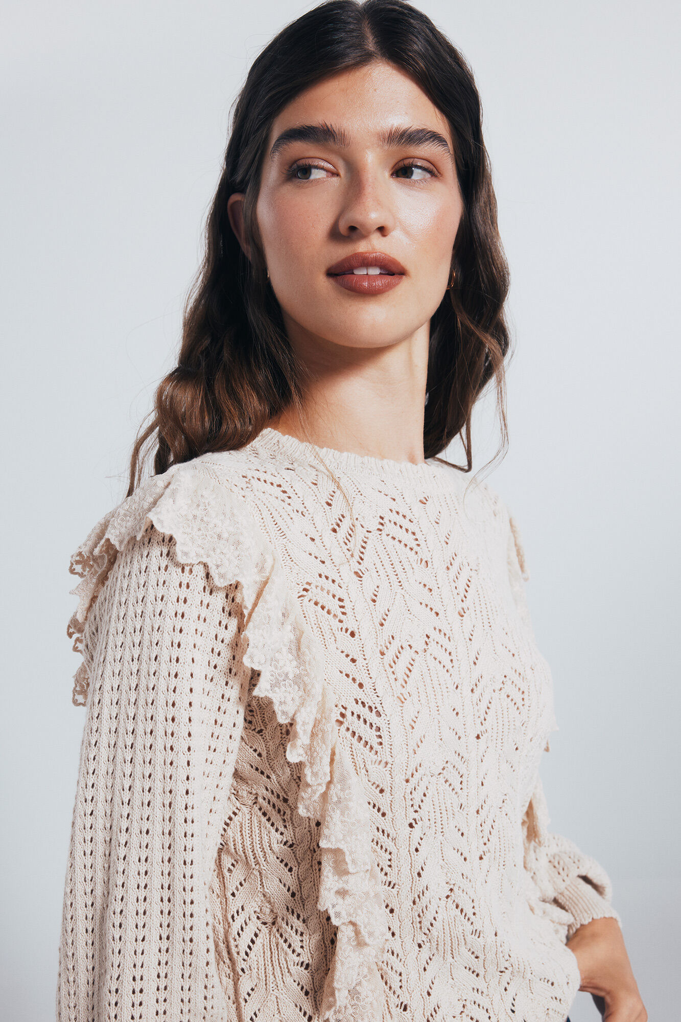 Springfield Su&eacute;ter rom&aacute;ntico pointelle