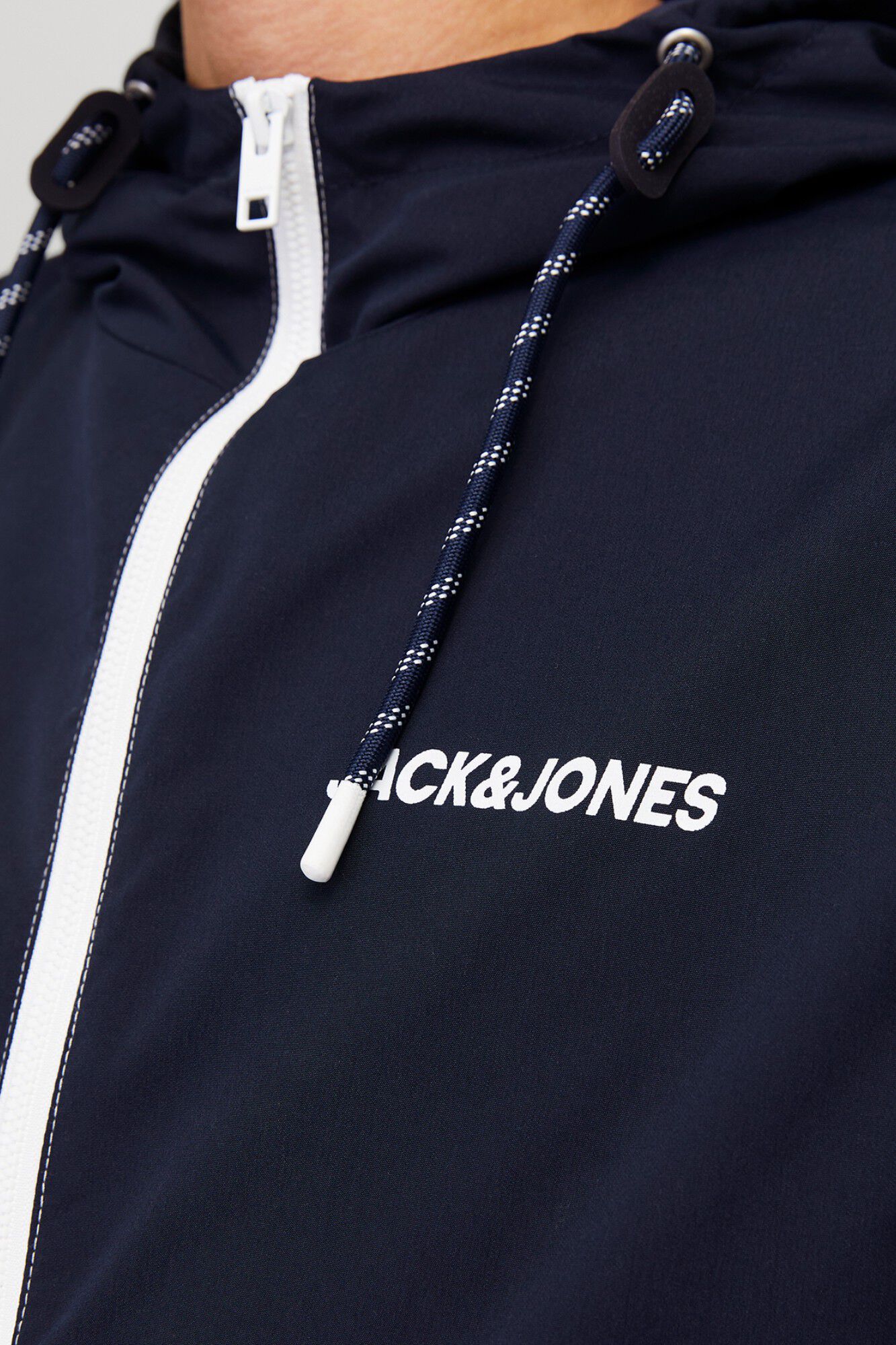 Jack & Jones Chamarra ligera con capucha marino