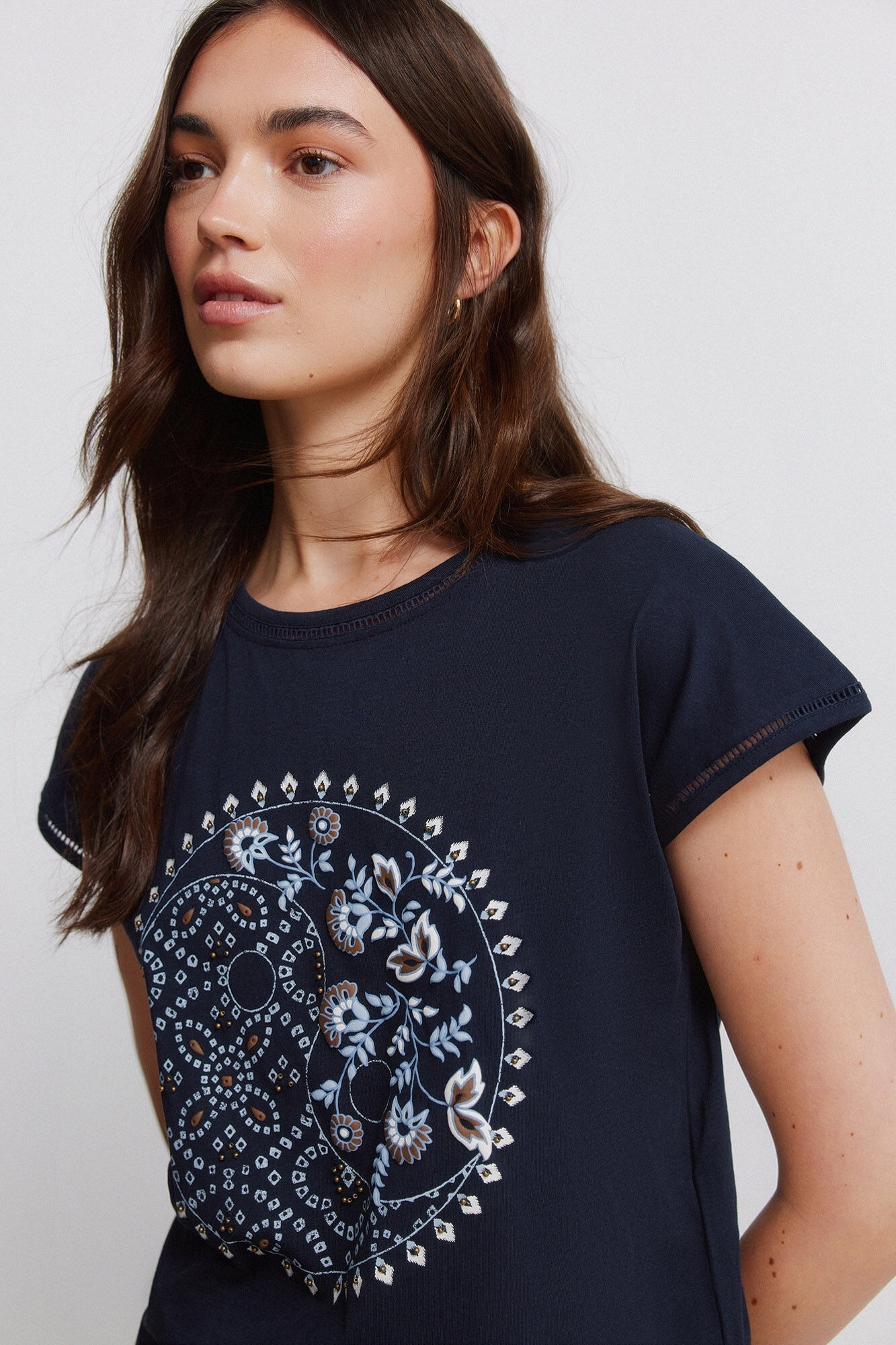 Springfield Playera de manga corta con estampado