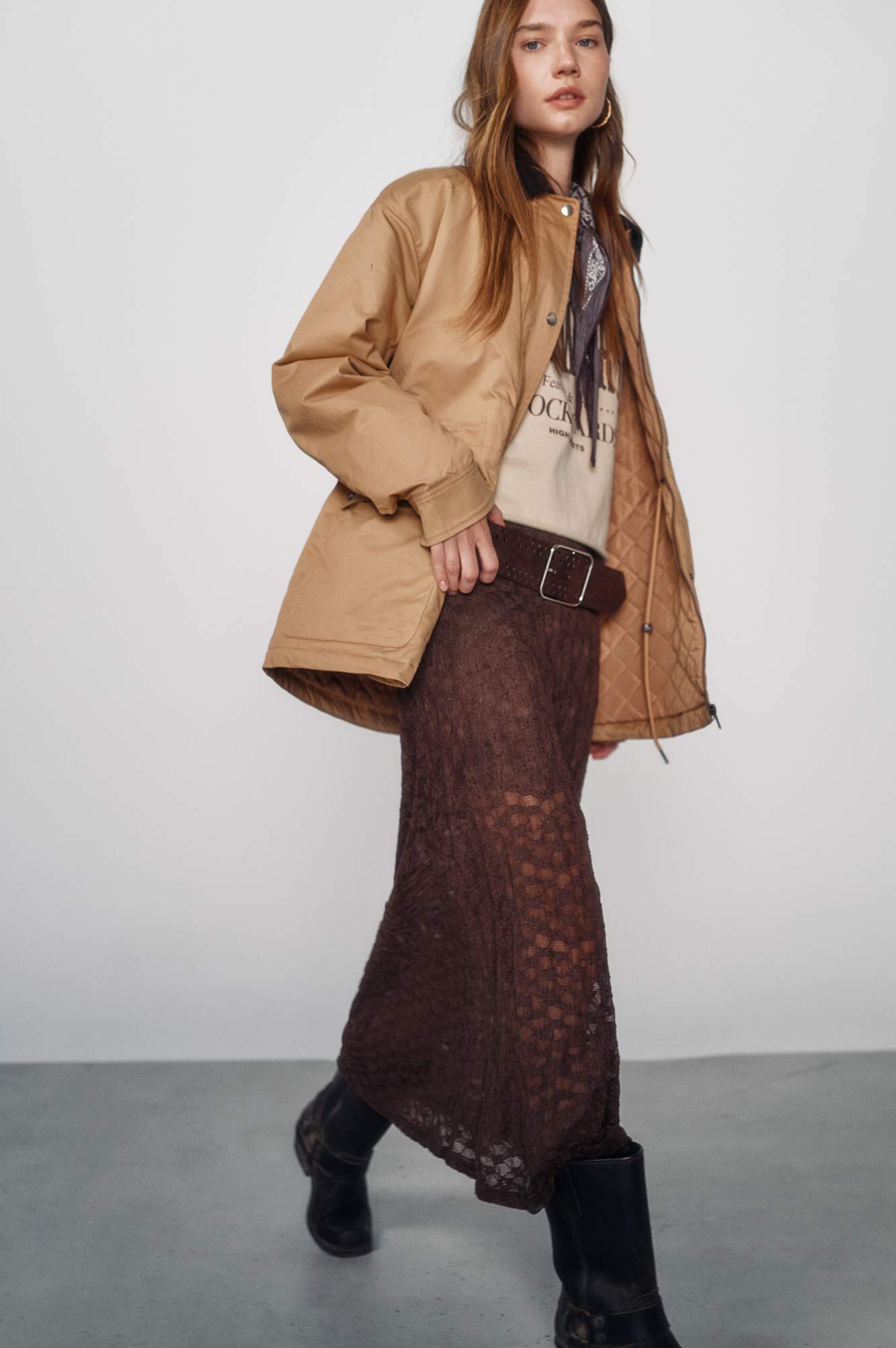 High Spirits Chamarra Aero caf&eacute;