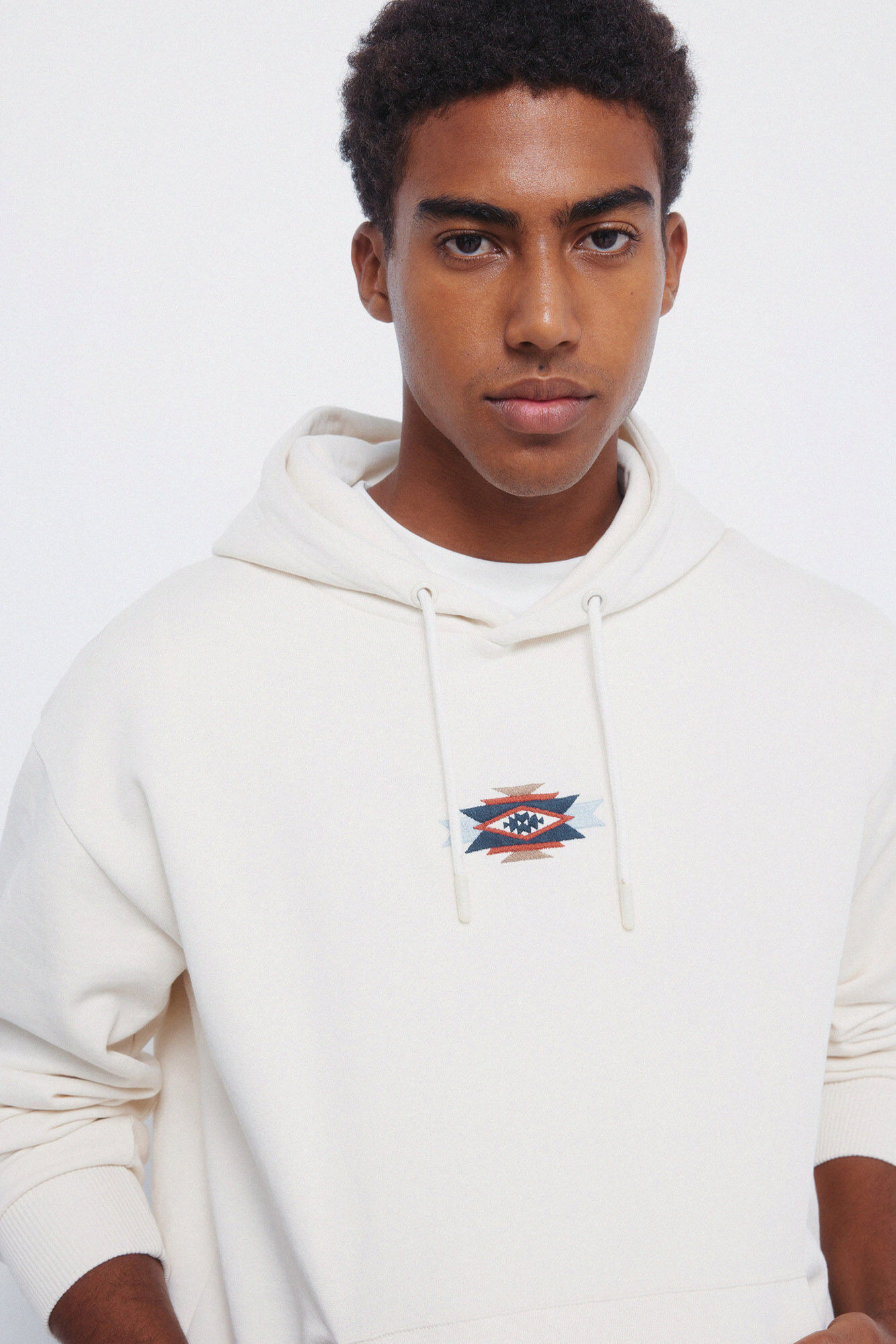 Springfield Sudadera con capucha blanco