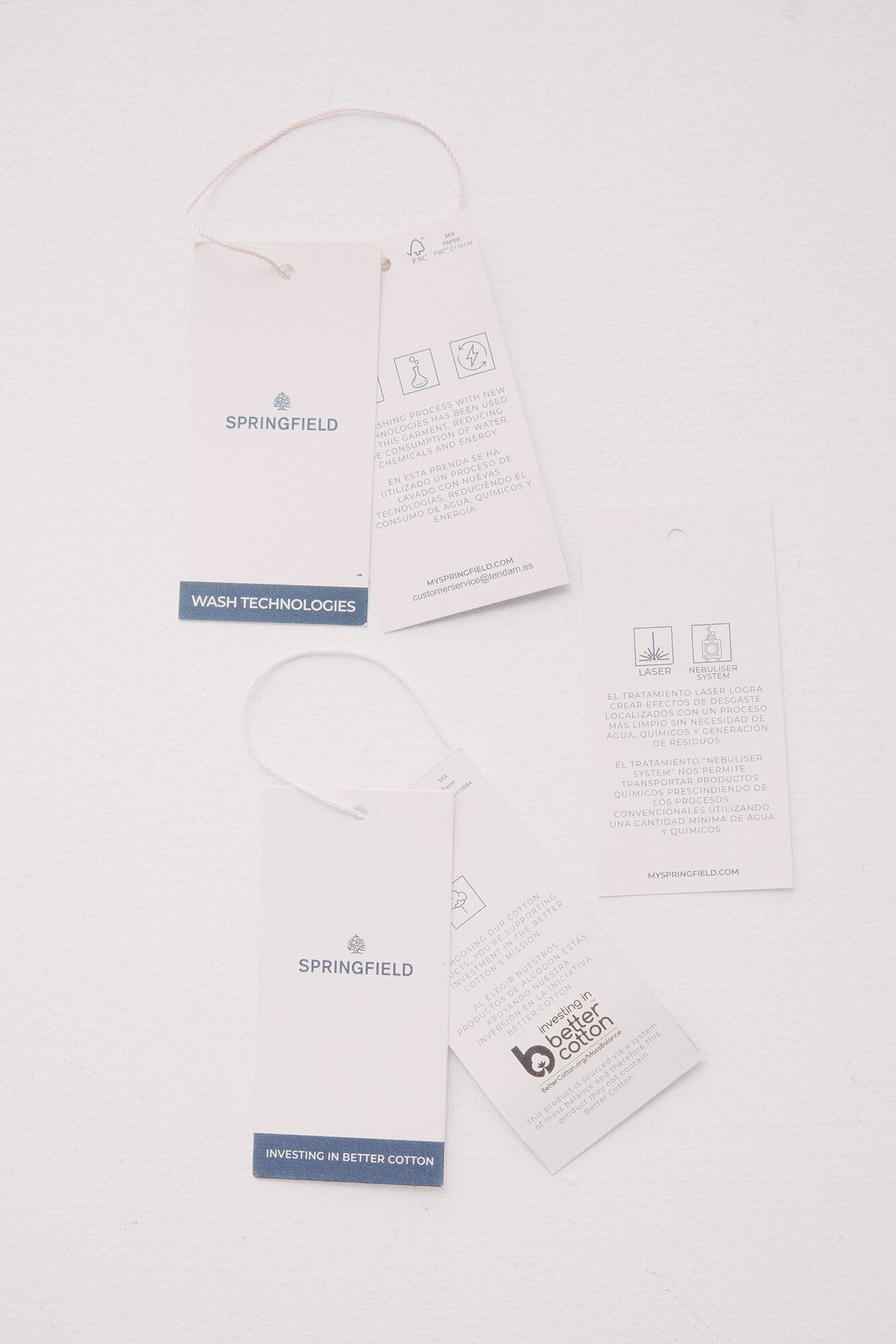 Springfield Pantal&oacute;n chino microestampado slim fit azulado