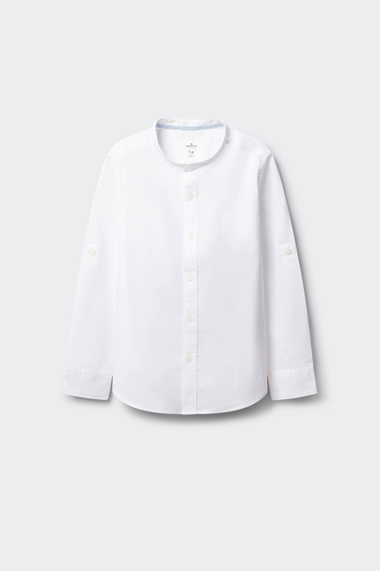Springfield Kids Camisa de lino cuello mao para ni&ntilde;o
