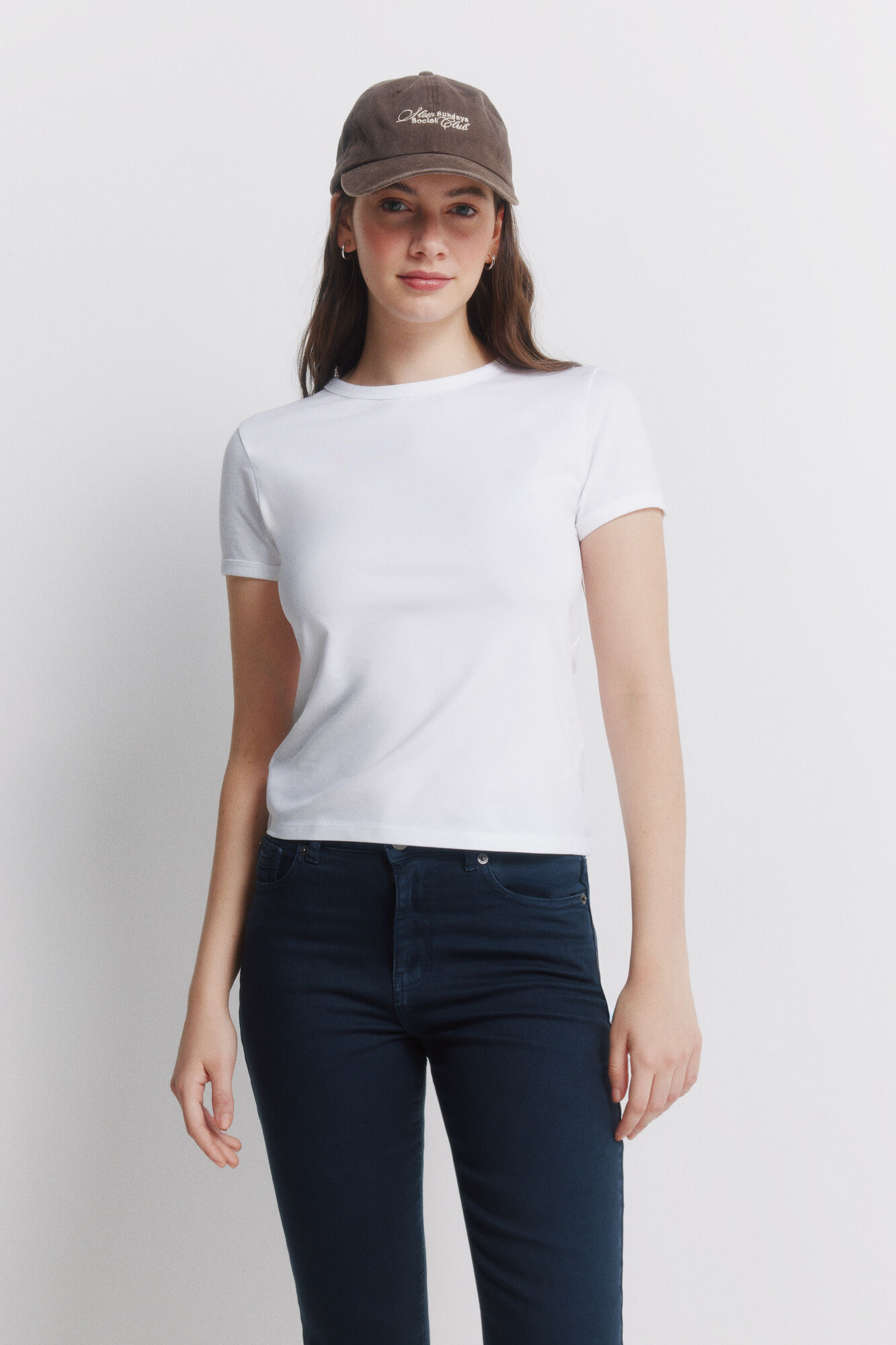 Springfield color de jeans acampanados marino