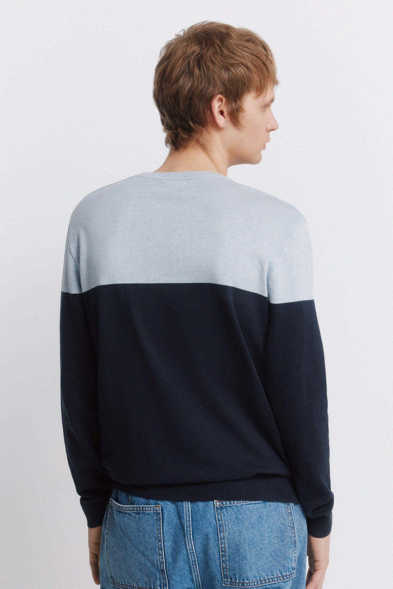 Springfield Su&eacute;ter b&aacute;sico de bloques de color azul