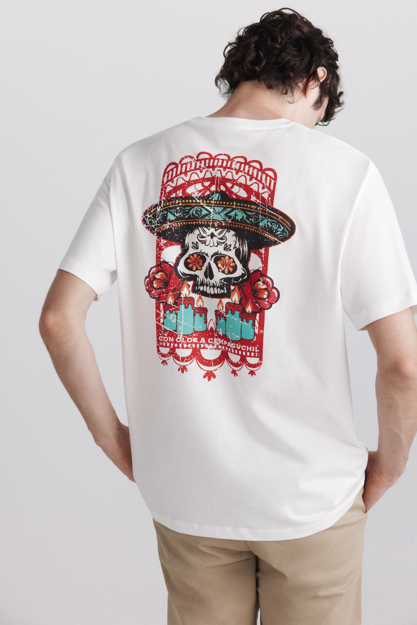 Springfield Playera D&iacute;a de Muertos olor a Cempas&uacute;chil
